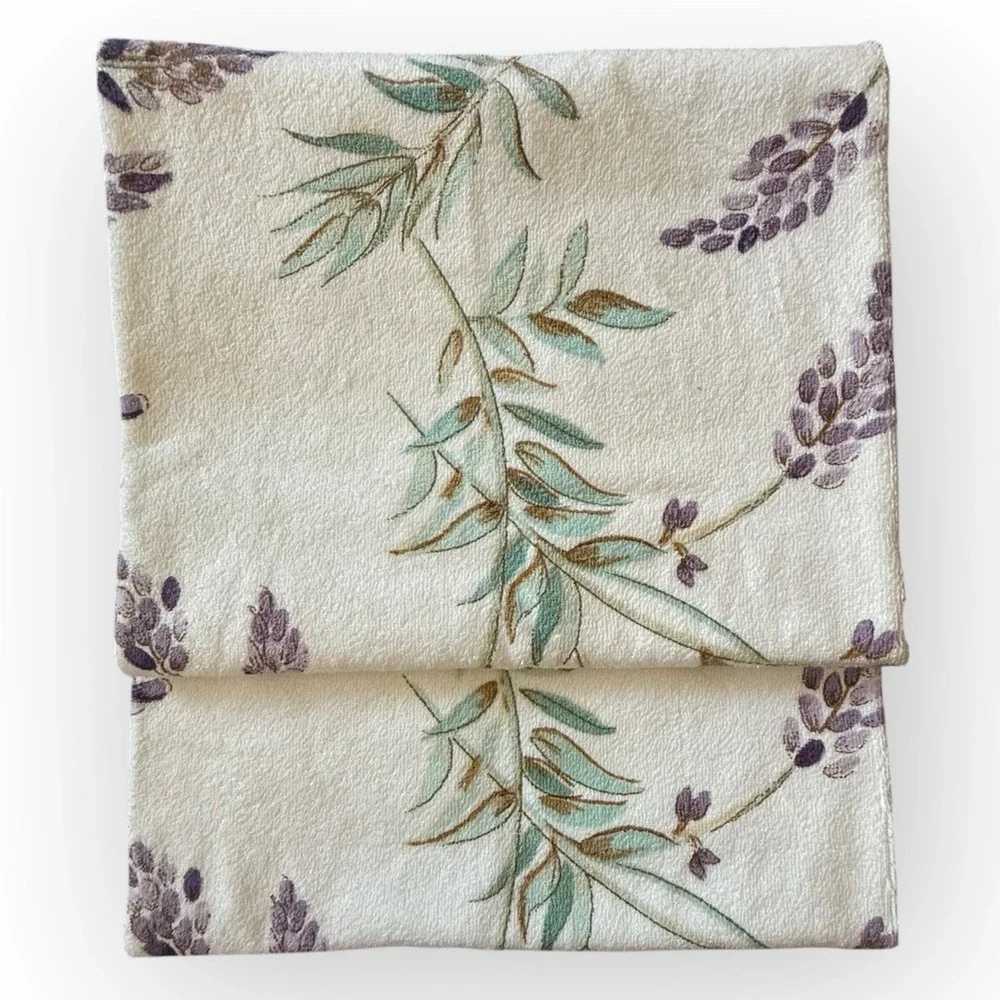 Set 3 Pottery Barn Floral Organic Towel SET Hand,‎ Bath & Washcloth
